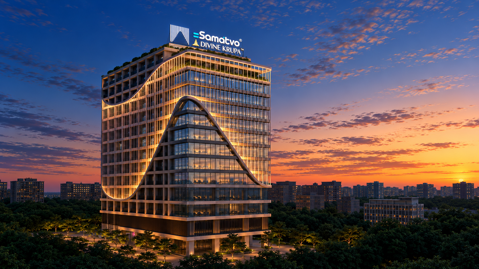 Samatva Divine Krupa - upcoming commercial landmark on S.G. Highway, Ahmedabad